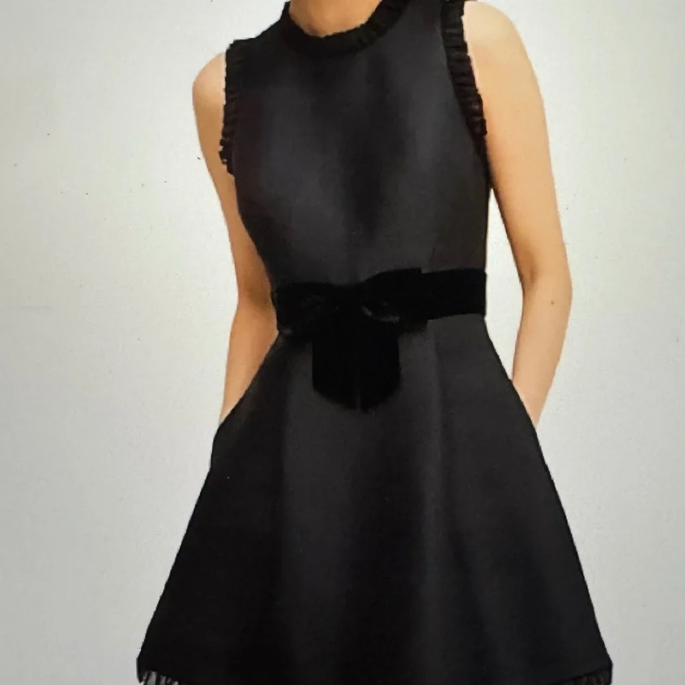 KATE SPADE: fit & flare sleeveless cocktail dress with velvet-bow NEVER WORN - Picture 2 of 7
